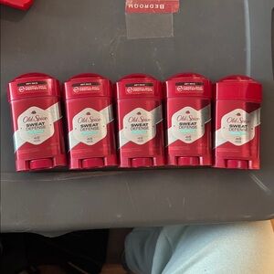 Five (5) Old Spice Sweat Defense Deodorant